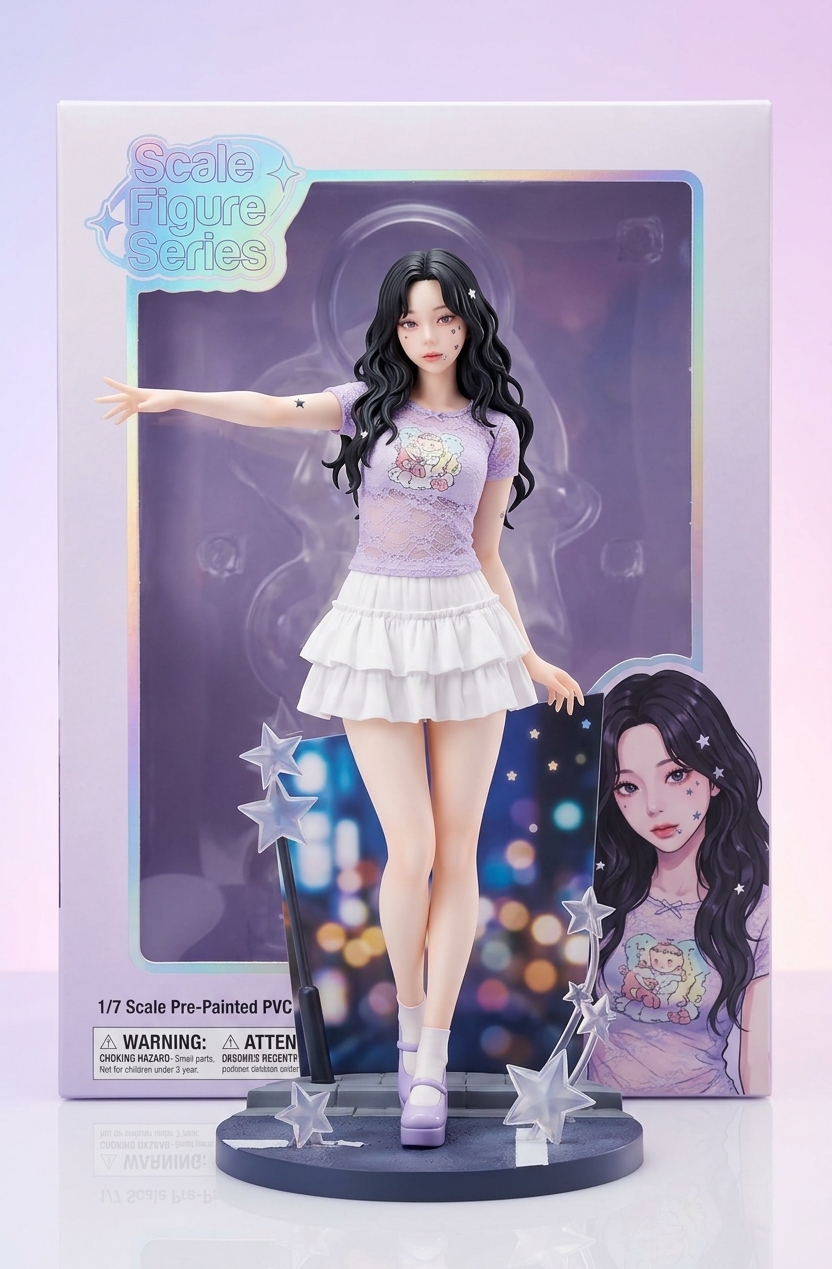 3D figurine from photo in anime scale figure style - high-end collectible example