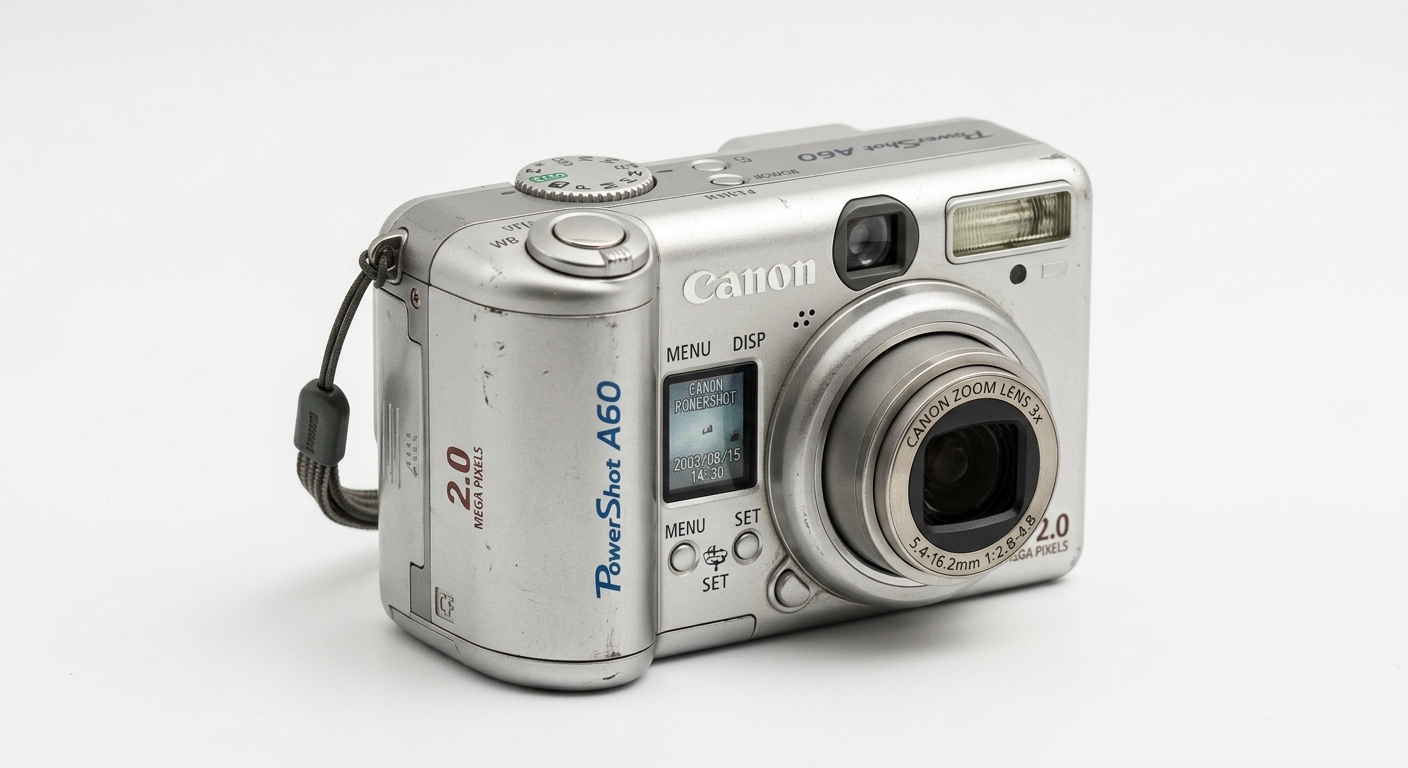 Vintage Y2K digital camera Canon PowerShot from 2003